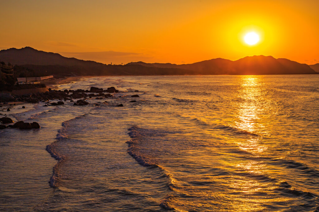 糸島の夕日